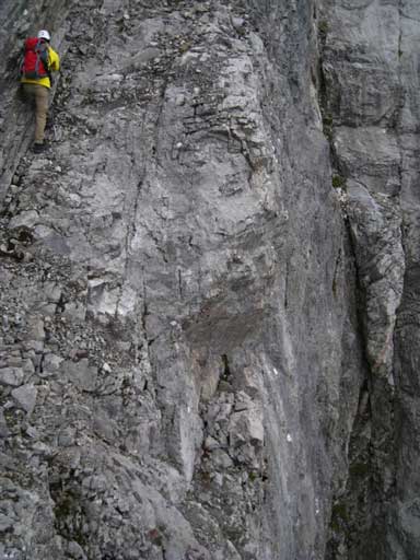 This picture shows the exposure on the ramp traverse