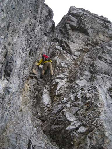 Me starting the second chimney on Step 2