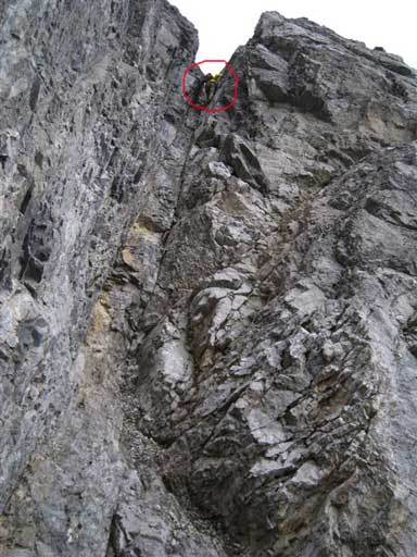 Me nearing the top...