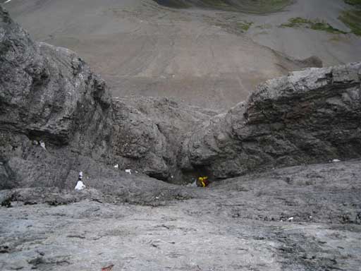 Nearing the bottom of this wrong gully