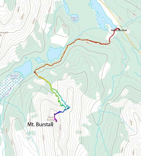 Mt. Burstall scramble route
