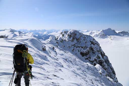 Me studying the summit block