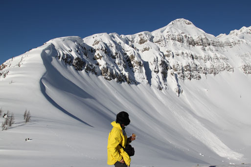 Me on the "flat bench". Ahead is the false summit of Smutwood