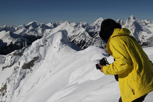 Me on the summit soaking in the views. Photo by Andrea Battistel
