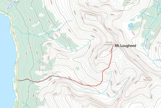 Mt. Lougheed scramble route