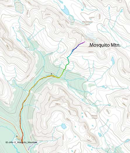 Mosquito Mountain standard route