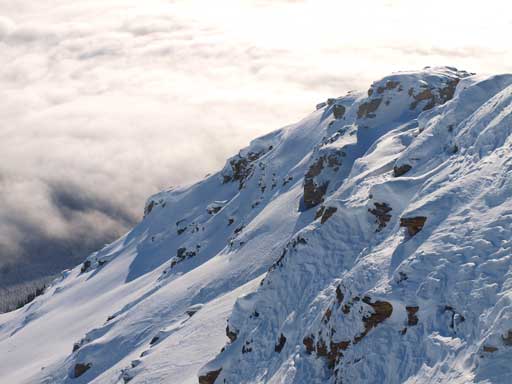 Beautiful snow formation