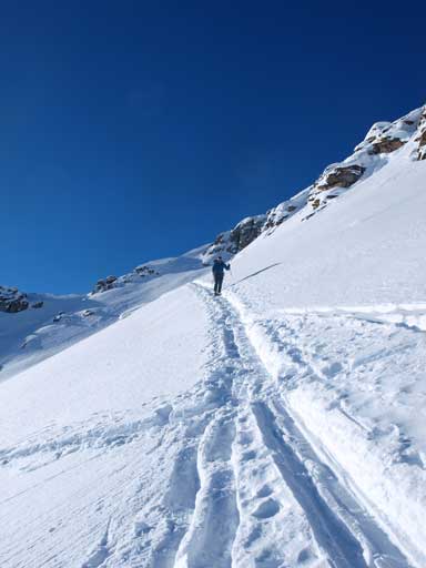 Rejoined the ski tracks now