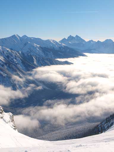 Beautiful views were with us throughout the descent