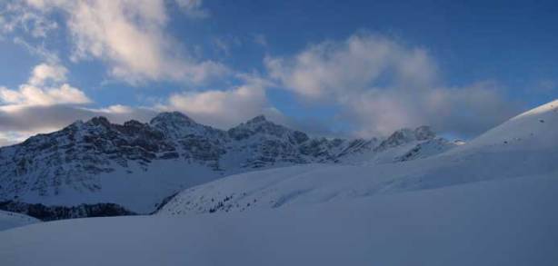 Panorama of Watermelon Peak and its surroundings