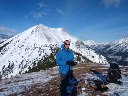 Ben on the summit of Mt. Fortune