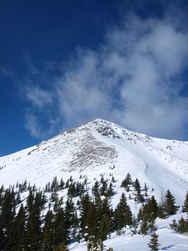 Fortulent Peak seen from Fortune/Fortulent col.