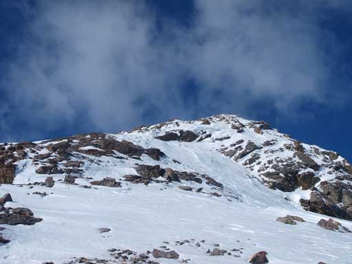 The upper slope looks a bit rocky