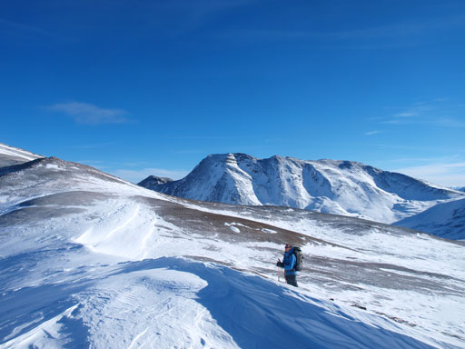 Ben with Indian Ridge in the background