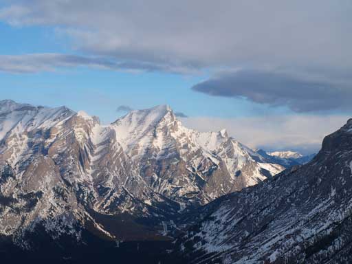 Morning view of Mount Kidd