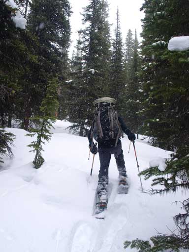 Typical trail-breaking process