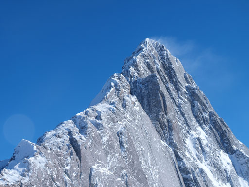 Mount Birdwood and its impressive North ridge