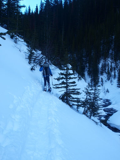 A not-so-long slog back on a packed trail.