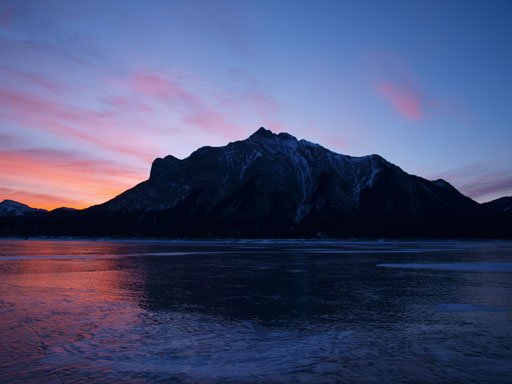Mt. Michener across Abraham Lake