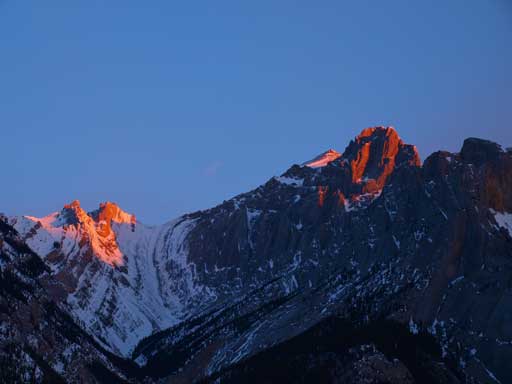 Alpenglow on Abraham Mountain