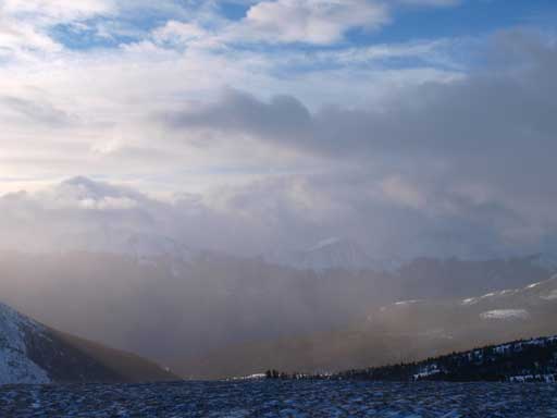 Some morning clouds went in and then passed by, providing great colours