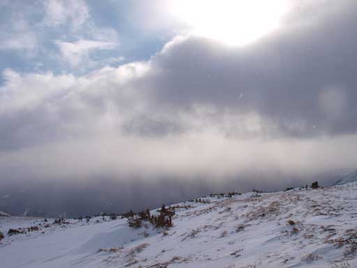 Weather was approaching as we were moving westwards