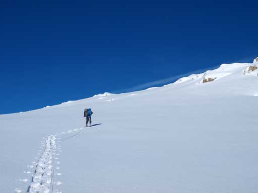 Ben slogging up Mt. Rhondda