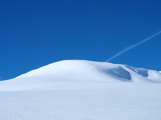Looking back at the south slopes of Mt. Rhondda