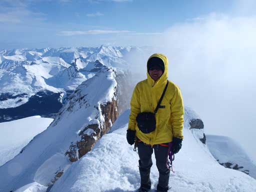 Me on the summit of Mount Hector