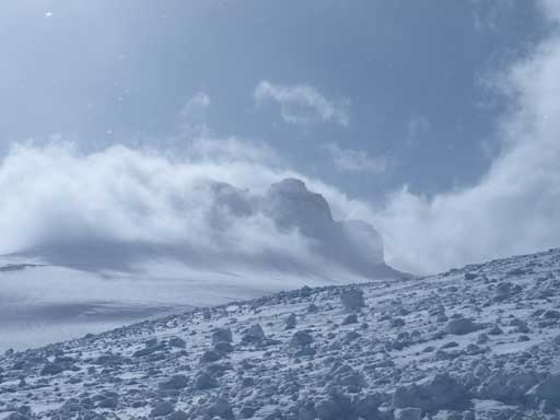 Looking back towards Mount Hector
