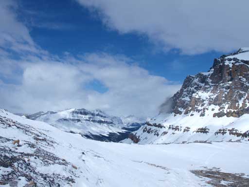 Looking towards the plateau above 2nd head-wall