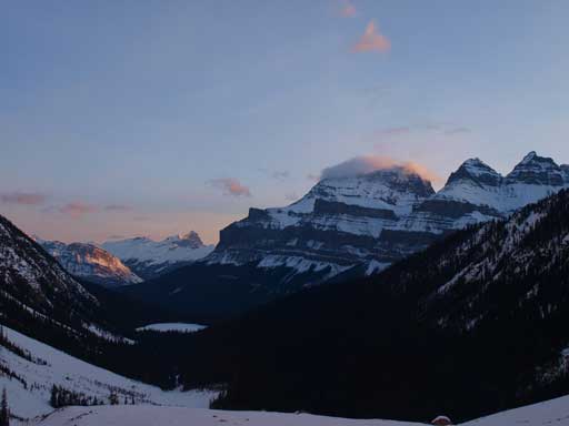 Cline in the far distance, Mount Murchison dominates the view