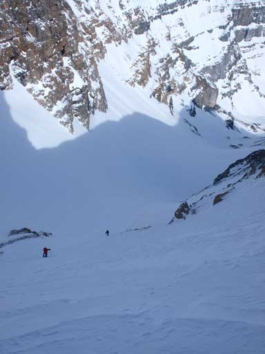 Mike and Wil approaching the steepest slope