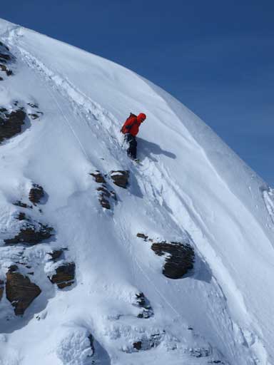 Mike on the steepest part