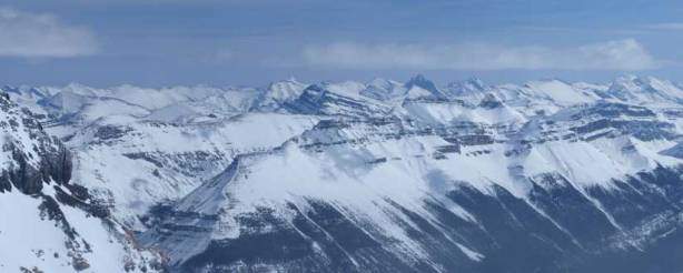 The distant peaks towards East. I don't know much about their names.
