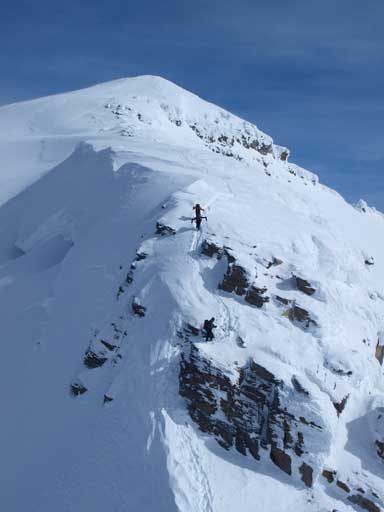 Another group of 3 were on their way up the true peak