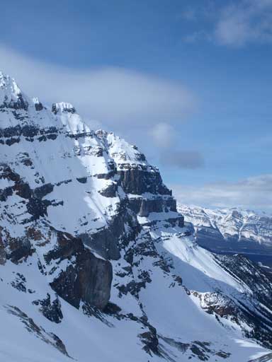 Impressive East face of Epaulette Mountain