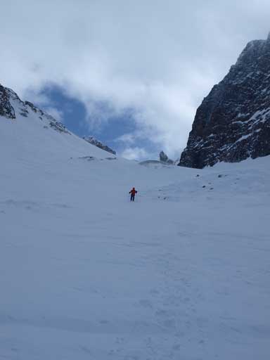 Walking down the gully
