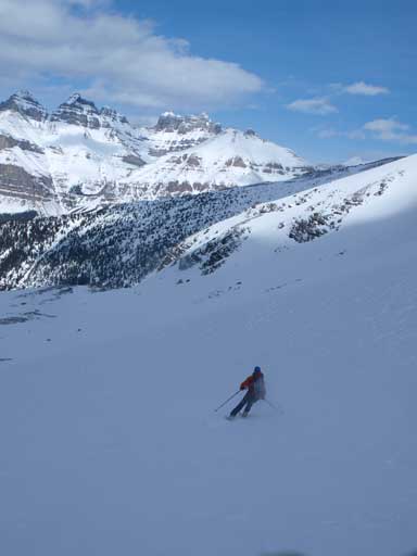 The skiers passed us in no time. They made me jealous