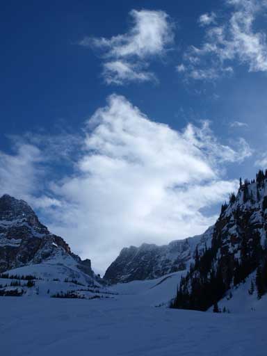 Looking back up the gully again.