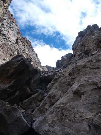 This is looking upwards