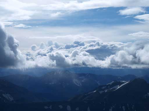 Interesting clouds above some distance peaks in BC
