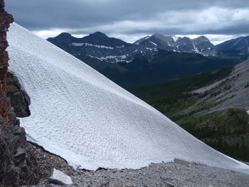 We would soon merge into the snow line