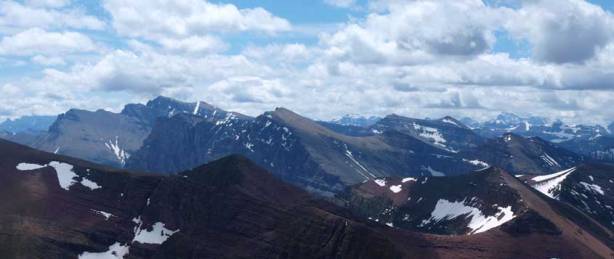 Mt. Blakiston, Mt. Hawkins which are part of the "Hawkins Horseshoe"