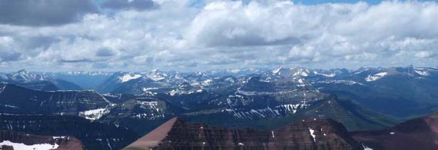 Distant peaks towards West