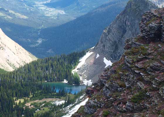 A closer look at Goat Lake. We also passed by it in the morning