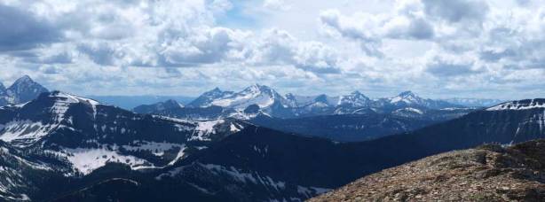 Starvation / King Edward Peaks at center in Akamina - Kishenena Provincial Area