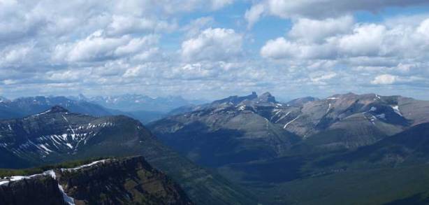 Castle Peak right of center