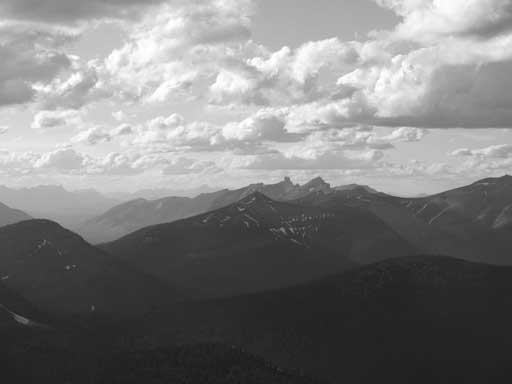 A look towards Castle Peak
