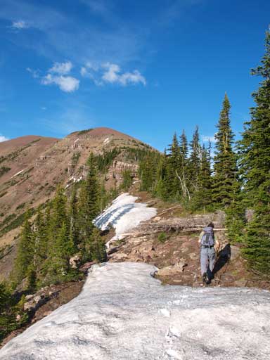 We actually dipped down below treeline